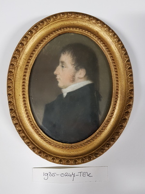 1922-0208-TEK a.jpg; 1922-0208-TEK; Miniatuurportret van P. van Reede van Oudshoorn; tekeningen